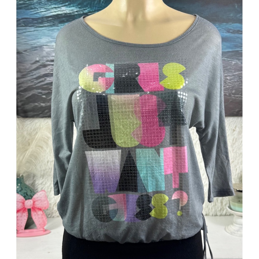 GUESS Girls Just Wanna Have Guess Cutout Back Top XS